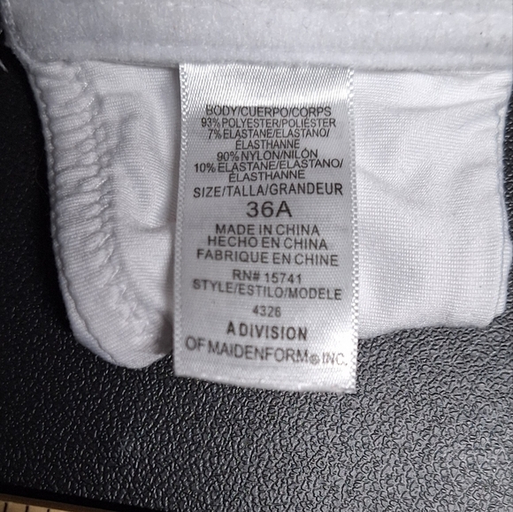 Maidenform White Lace Accent Bra - Picture 3 of 4